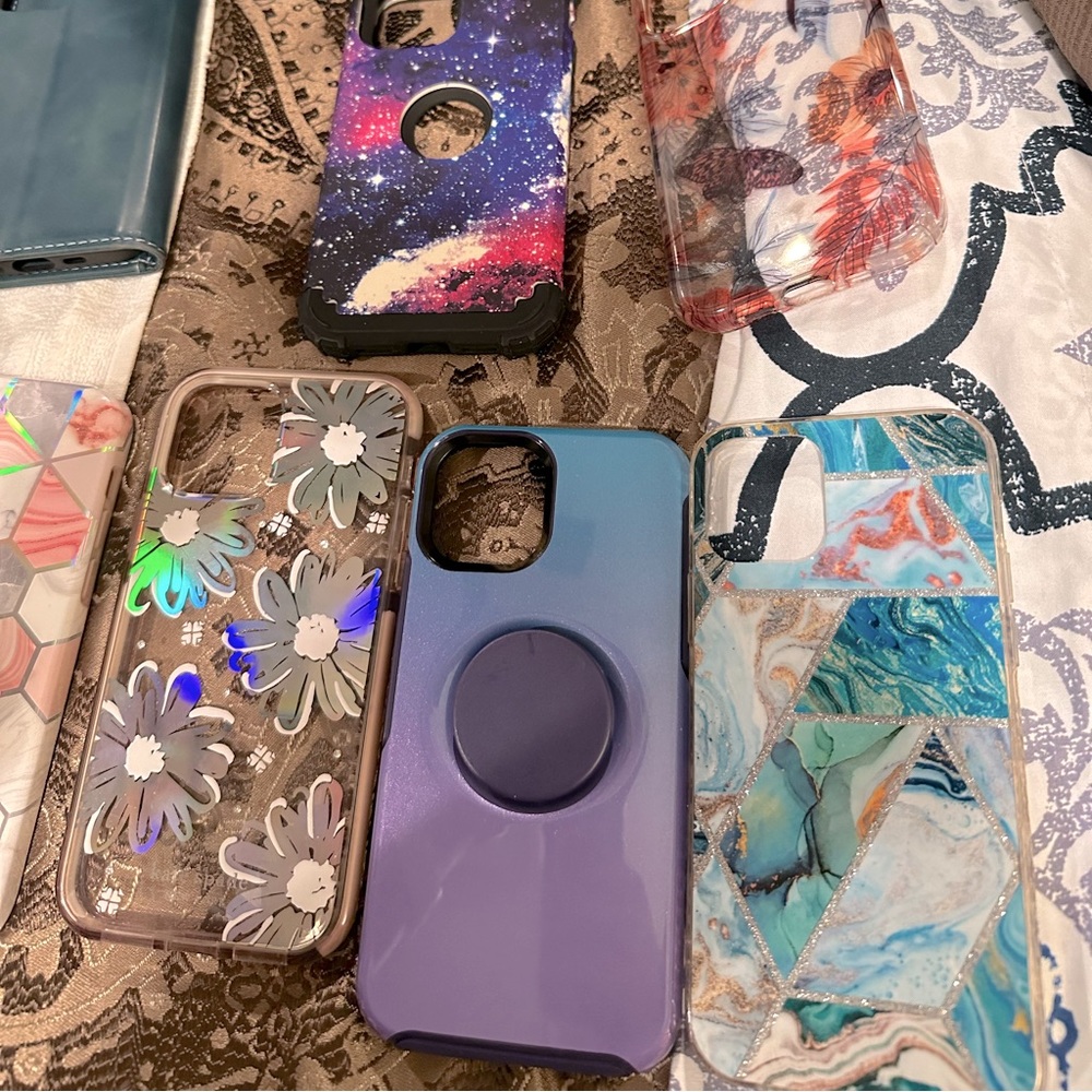Bundle of iPhone 12 Pro phone cases.